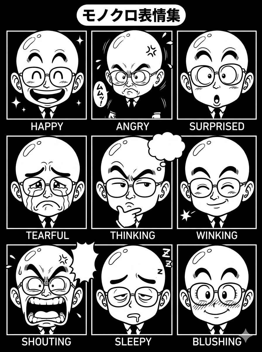 The master character reference sheet passed to Nano Banana 2